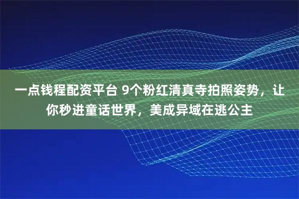 一点钱程配资平台 9个粉红清真寺拍照姿势，让你秒进童话世界，美成异域在逃公主